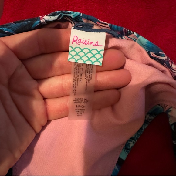 Raisins Blue and Pink Palms bikini bottoms size small!! - Picture 5 of 5
